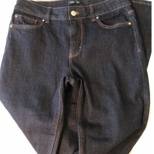 white house black market Skinny Flare 4R 33” Inseam Dark Denim Jeans WHBM